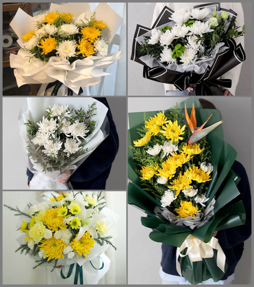 山东莱芜莱城区寨里镇寨里南村白事花束代送